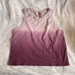 Purple Ombre Sleeveless Athletic Tank Top